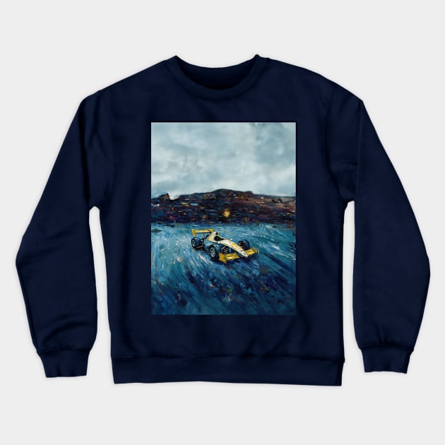 Formula one racing shirt painting Crewneck Sweatshirt by nancysroom